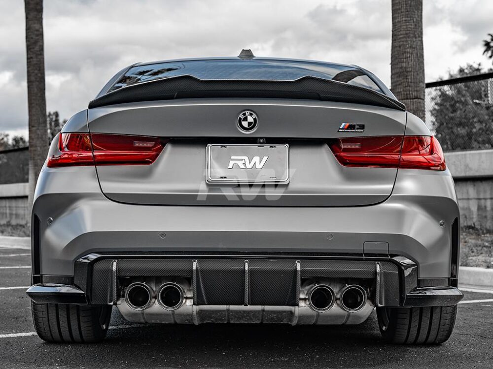 RW Carbon BMW G8X M3/M4 OEM Style Carbon Fiber Diffuser - Image 7