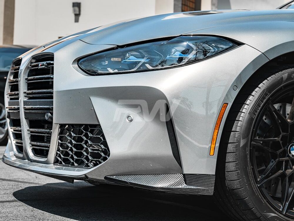 RW Carbon BMW G8X M3/M4 OEM Style Carbon Fiber Splitters - Image 8