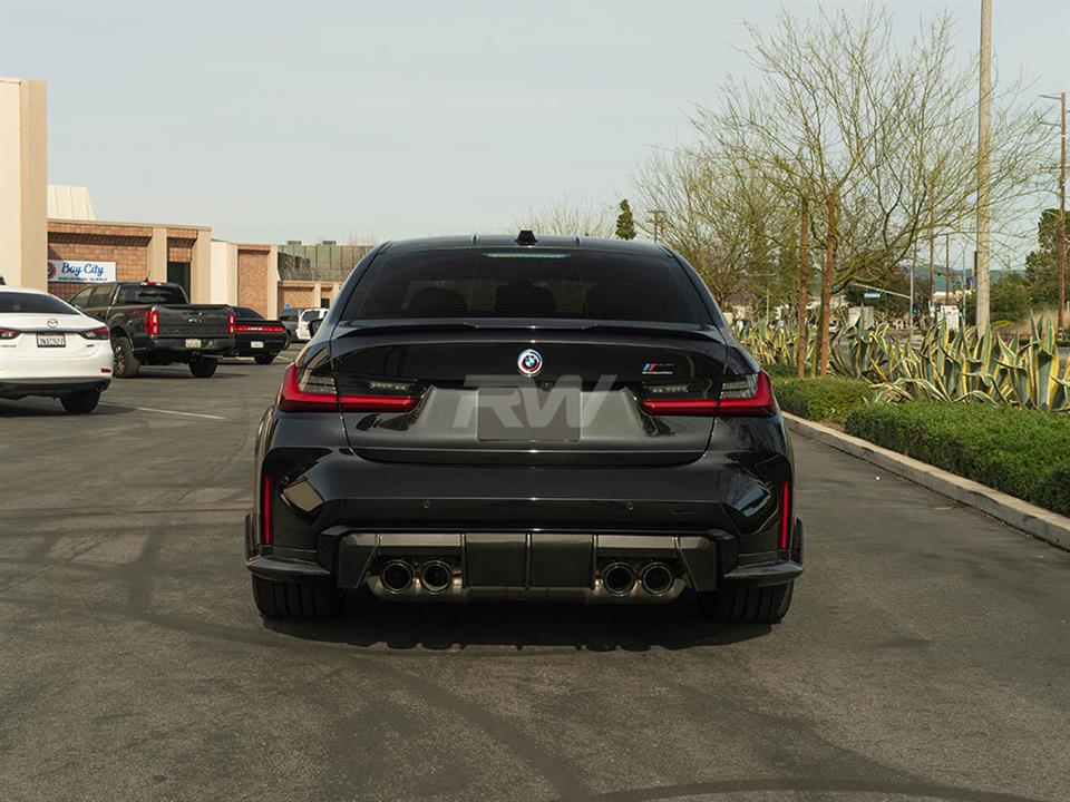 Alternative view of RW Carbon BMW G8X M3/M4 Type 2 Carbon Fiber Diffuser