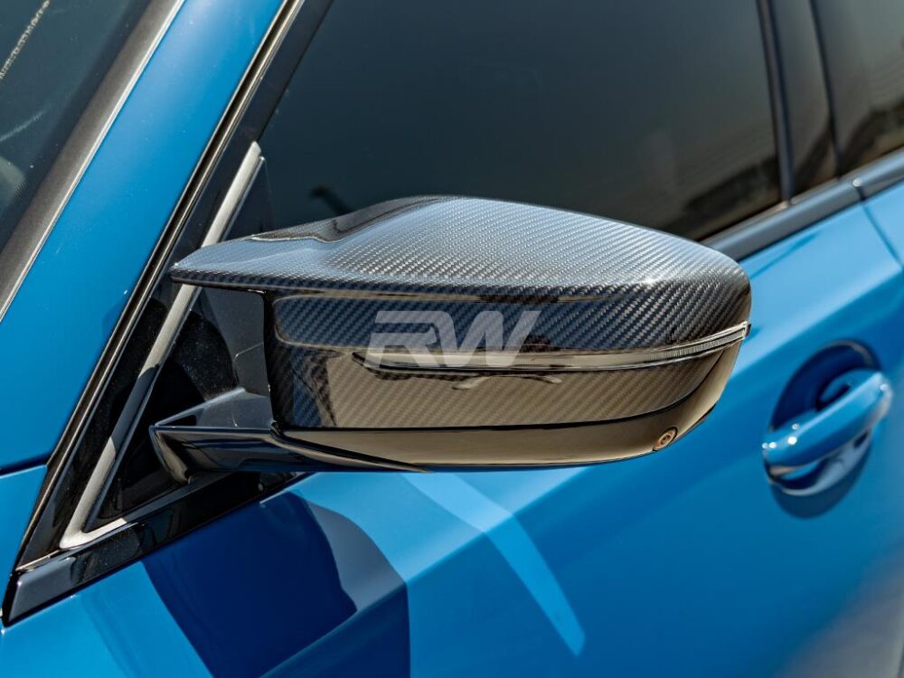 RW Carbon BMW G8X M3/M4/i4 Carbon Fiber Mirror Cap Replacements - Image 13