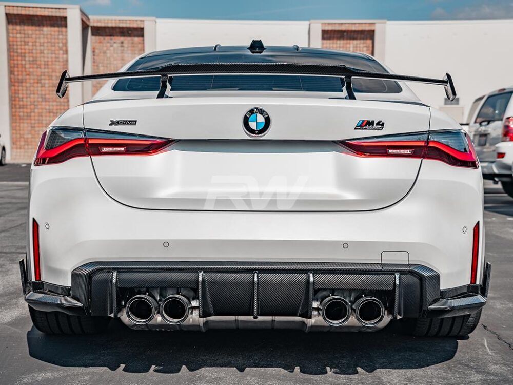 RW Carbon BMW M Style Carbon Fiber Rear Wing - Image 10