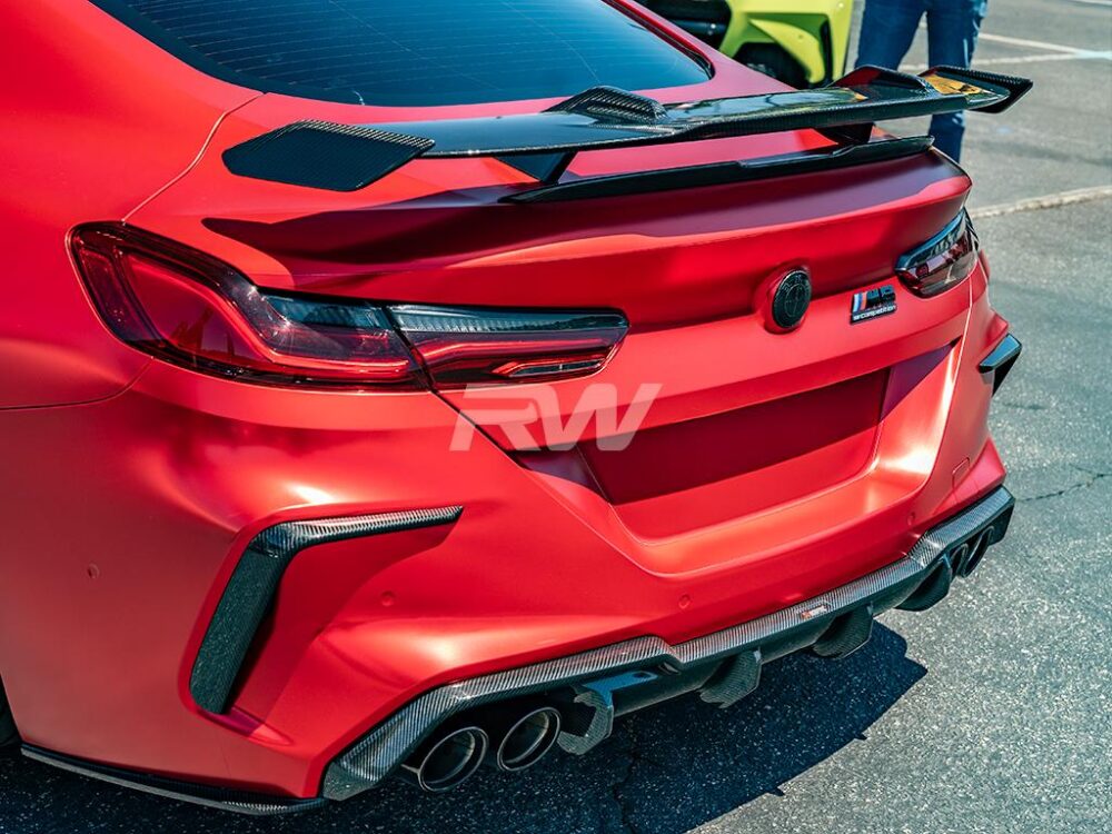 RW Carbon BMW M Style Carbon Fiber Rear Wing - Image 9