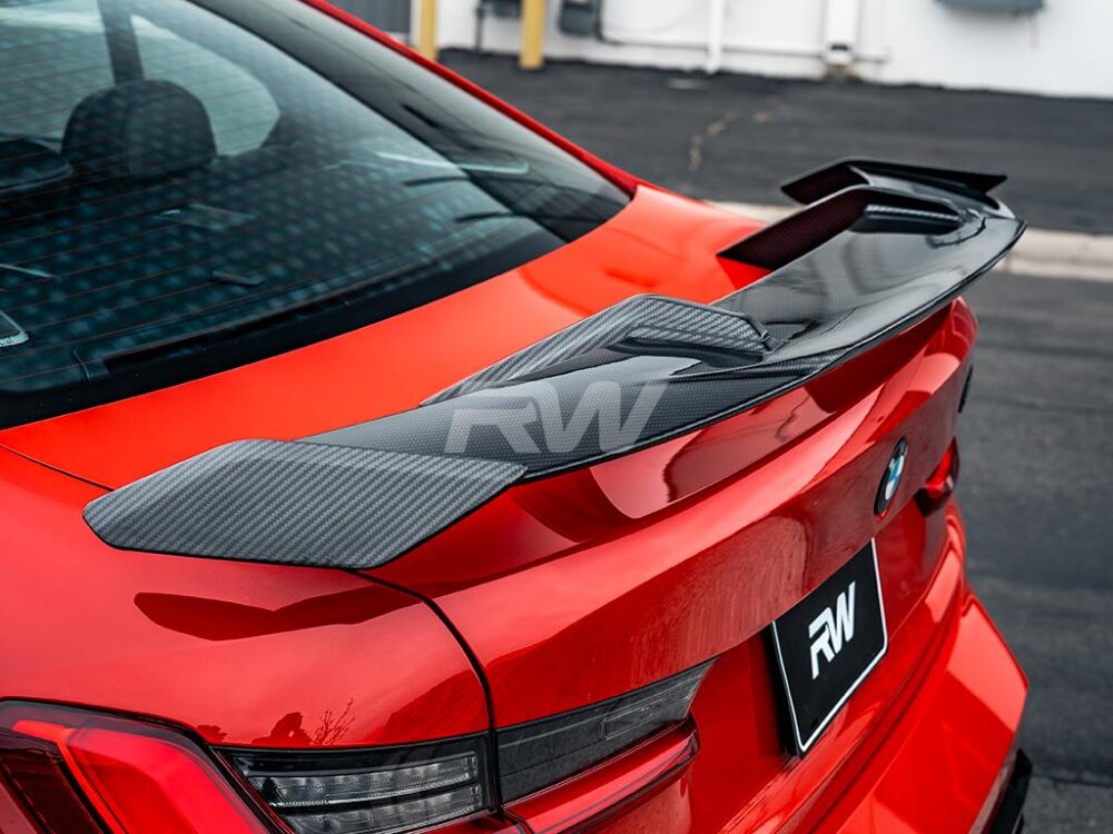 RW Carbon BMW M Style Carbon Fiber Rear Wing - Image 18