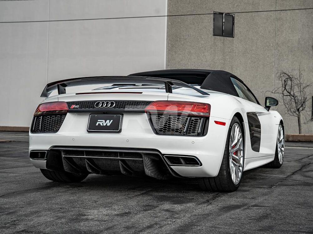 RW Carbon 2015-2018 Audi R8 8S Carbon Fiber Rear Diffuser - Image 4