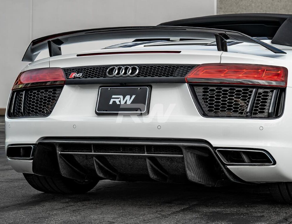 RW Carbon 2015-2018 Audi R8 8S Carbon Fiber Rear Diffuser