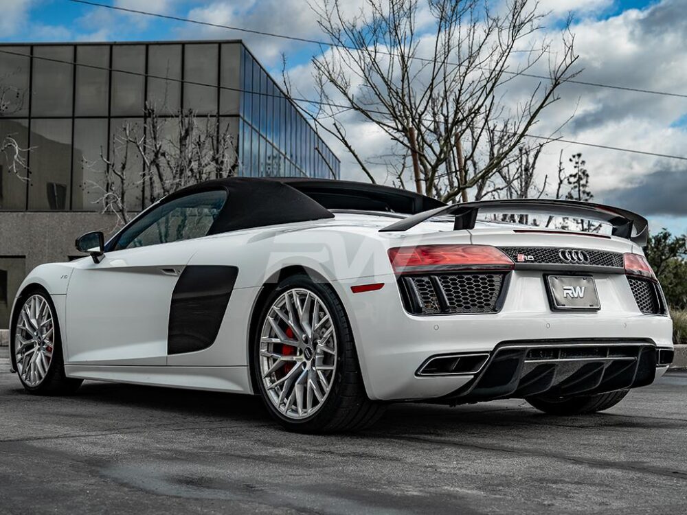 RW Carbon 2015-2018 Audi R8 8S Carbon Fiber Rear Diffuser - Image 5