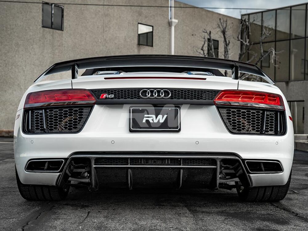 RW Carbon 2015-2018 Audi R8 8S Carbon Fiber Rear Diffuser - Image 6