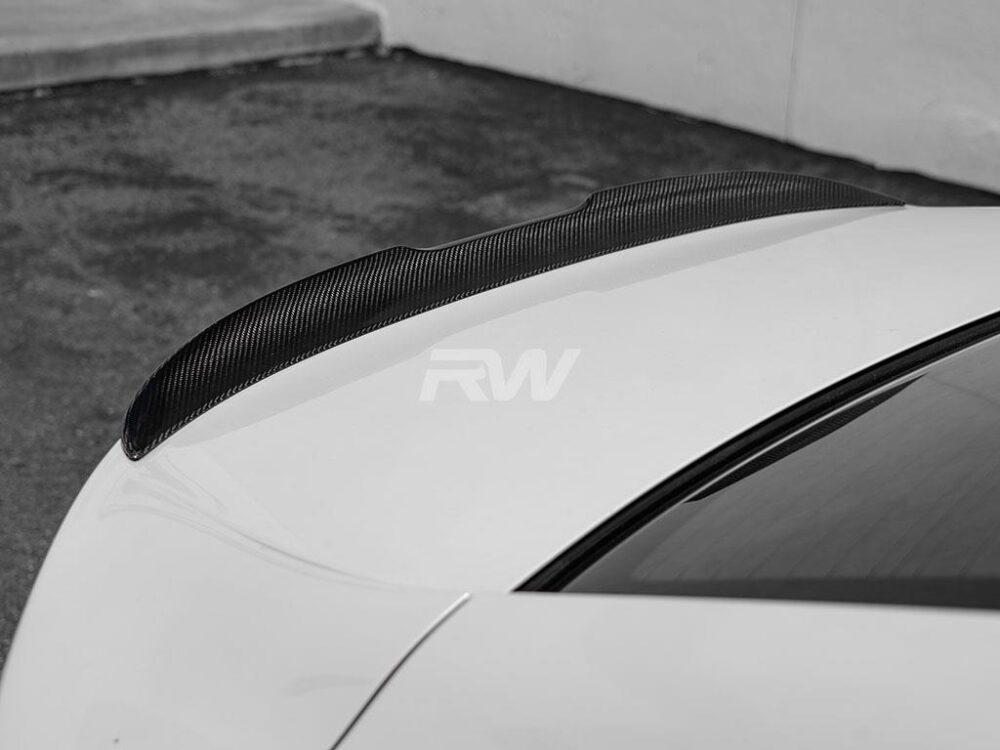 RW Carbon BMW G16 F93 Gran Coupe Carbon Fiber Trunk Spoiler - Image 5