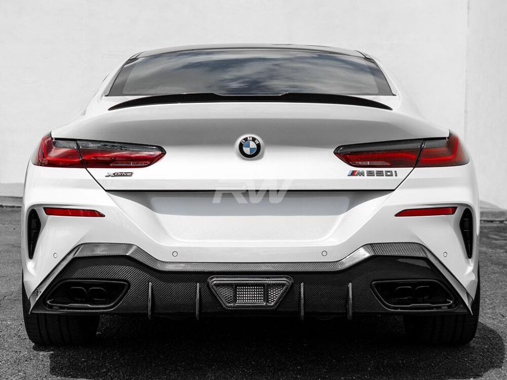 RW Carbon BMW G16 F93 Gran Coupe Carbon Fiber Trunk Spoiler - Image 7