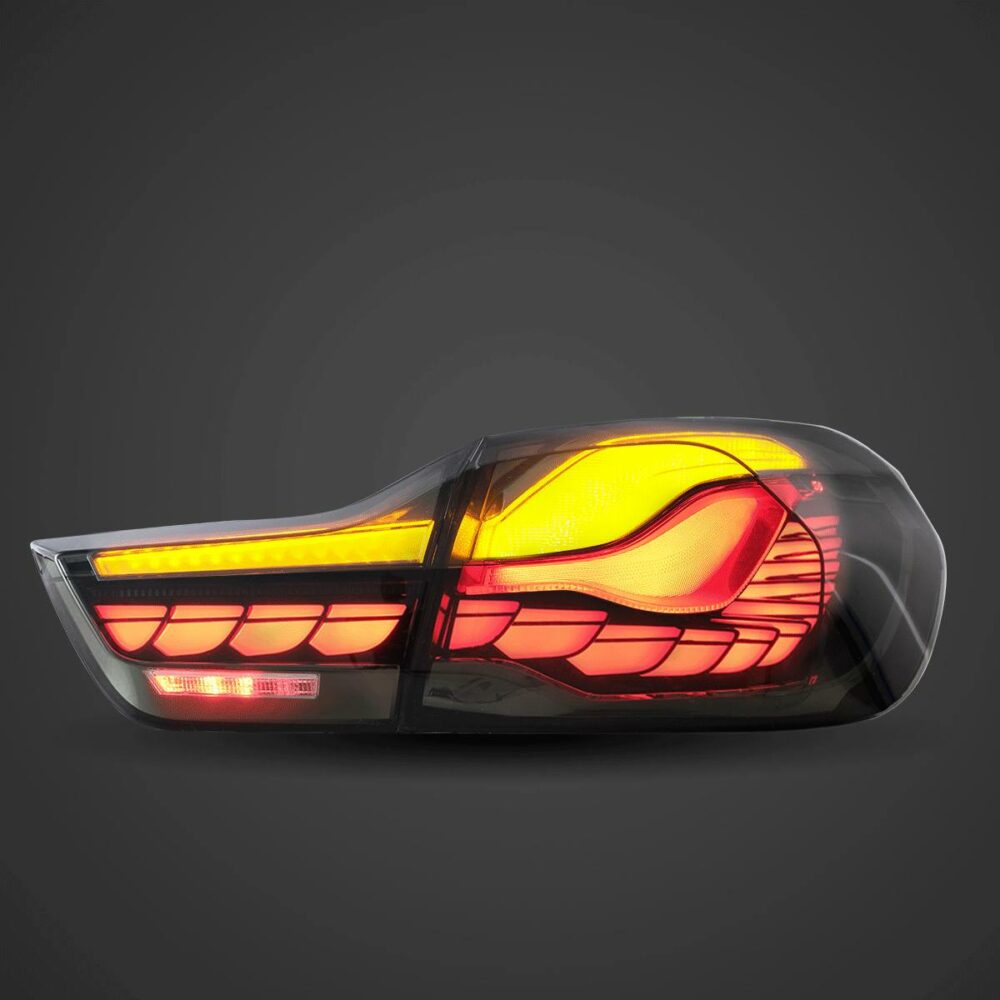 Vland 2014-2020 BMW 4-Series/M4 OLED Tail Lights W/ Dynamic Welcome Lighting - Smoked - Image 2