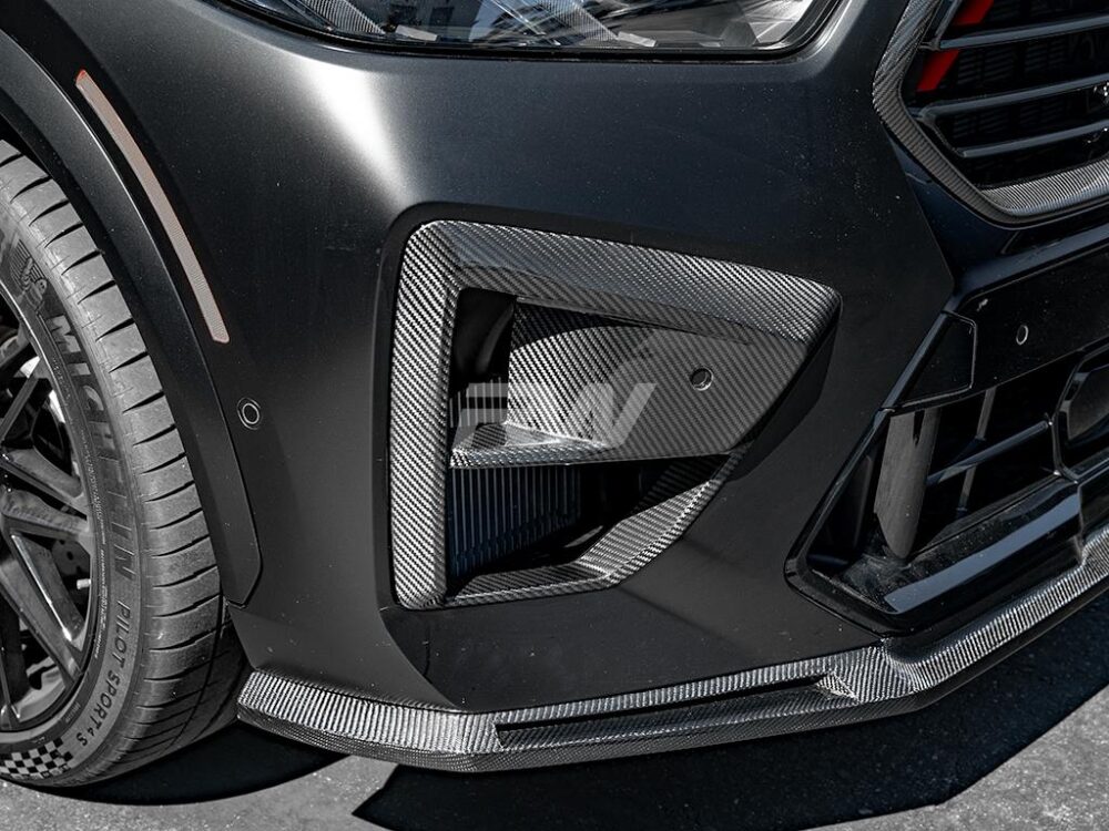 RW Carbon BMW F95 X5M F96 X6M LCI CF Front Trim Covers