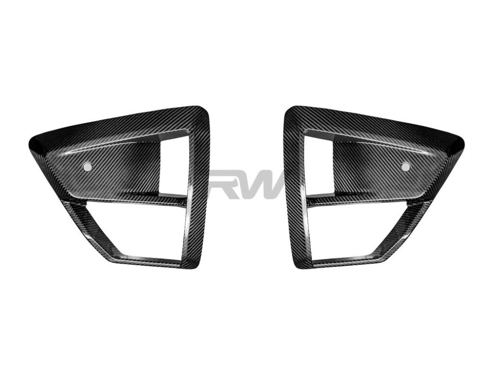 RW Carbon BMW F95 X5M F96 X6M LCI CF Front Trim Covers - Image 5