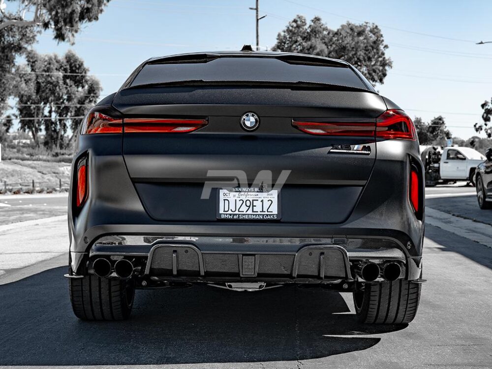 RW Carbon BMW F95 X5M/F96 X6M Man Style CF Diffuser - Image 6