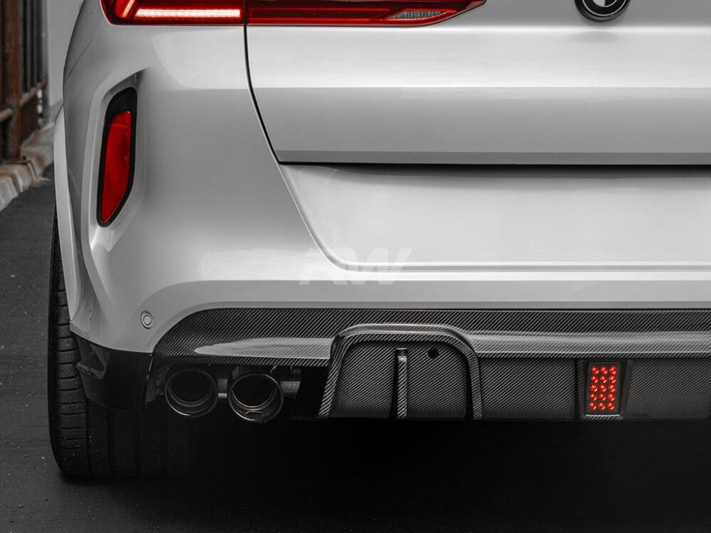 RW Carbon BMW F95 X5M/F96 X6M Man Style CF Diffuser - Image 13