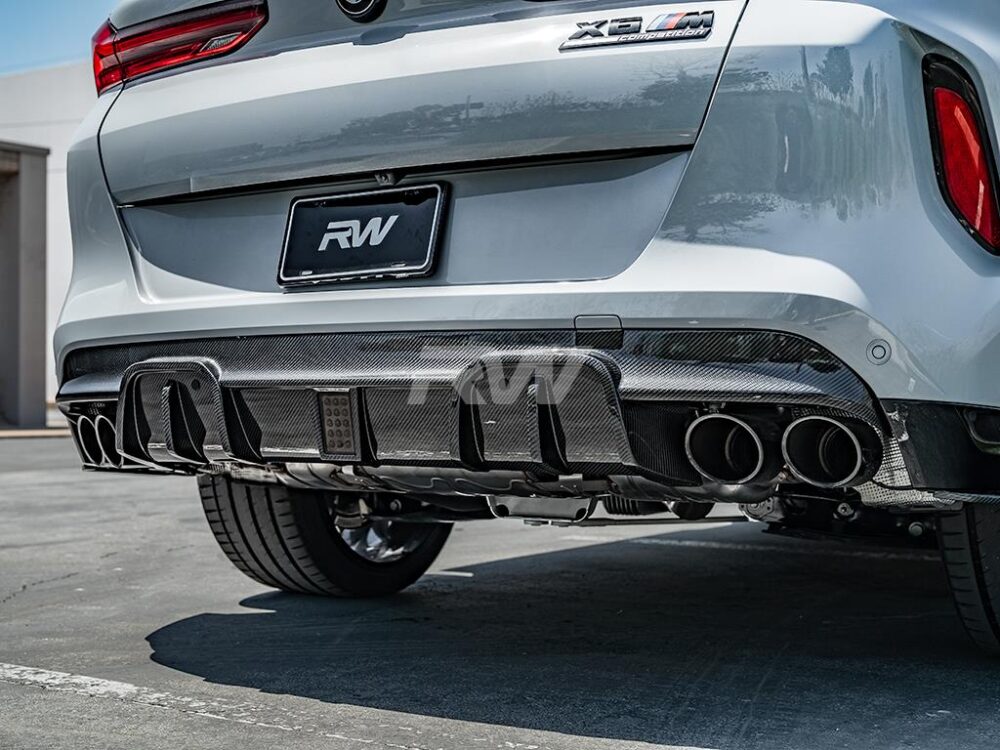 RW Carbon BMW F95 X5M/F96 X6M Man Style CF Diffuser - Image 14