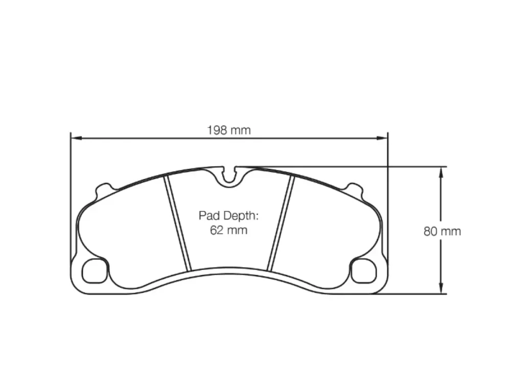 Pagid Racing 2015-2018 Porsche 991 GT3 RS Front Brake Pads RSL 29 Yellow - Image 2