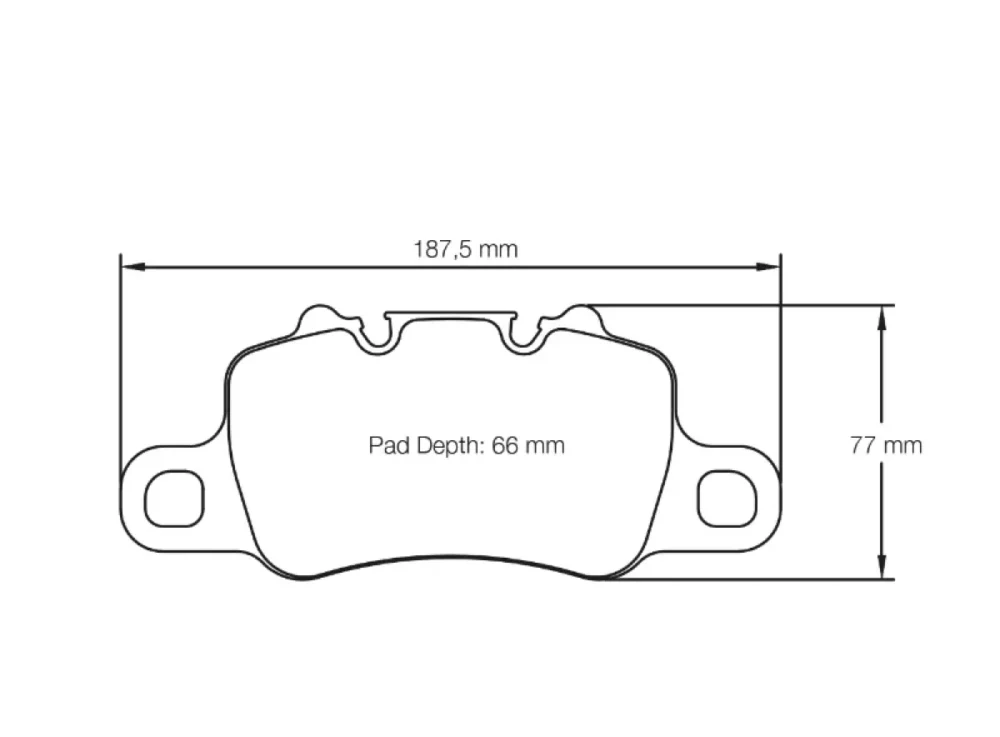 Pagid Racing 2019 Porsche 718 Cayman GT4 4.0 Rear Brake Pads RSL 29 Yellow - Image 2