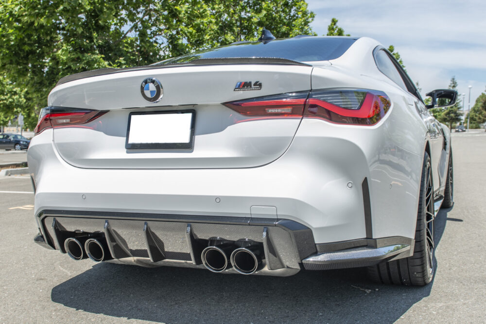 Technica AP 2021-2025 BMW G82 G83 M4 Carbon Fiber Rear Apron Lip Splitter - Image 8