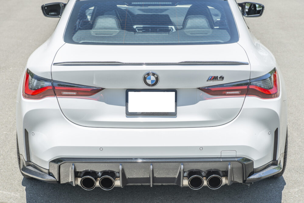 Technica AP 2021-2025 BMW G82 G83 M4 Carbon Fiber Rear Apron Lip Splitter - Image 4