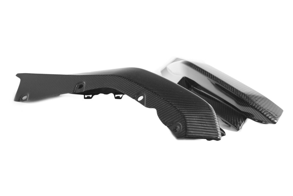 Technica AP 2021-2025 BMW G82 G83 M4 Carbon Fiber Rear Apron Lip Splitter - Image 9
