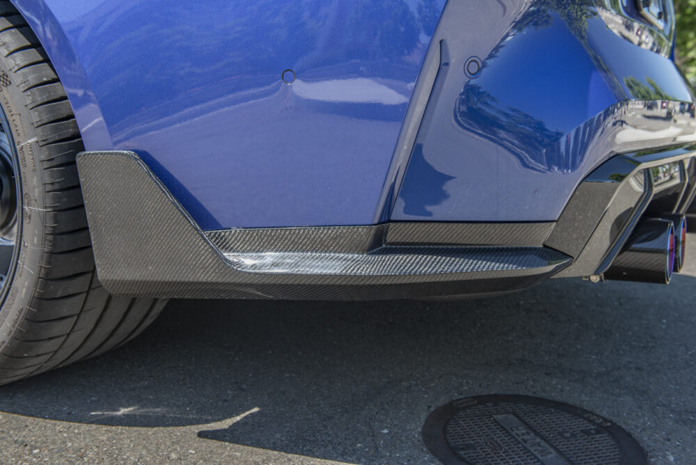 Technica AP 2021-2025 BMW G82 G83 Carbon Fiber M-Performance Rear Apron Lip Splitter - Image 5