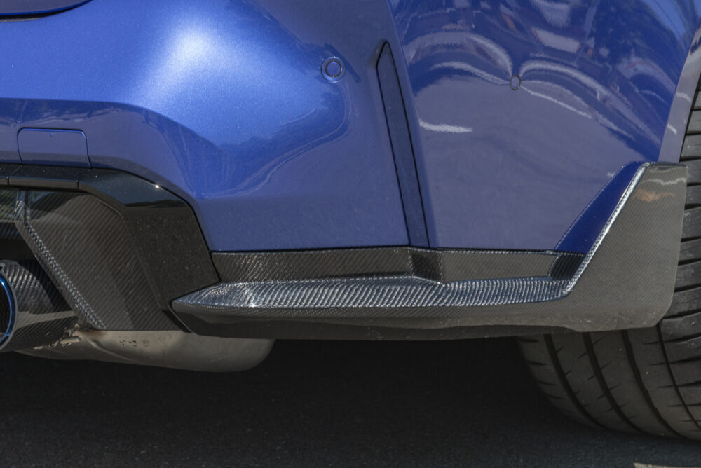 Technica AP 2021-2025 BMW G82 G83 Carbon Fiber M-Performance Rear Apron Lip Splitter - Image 2