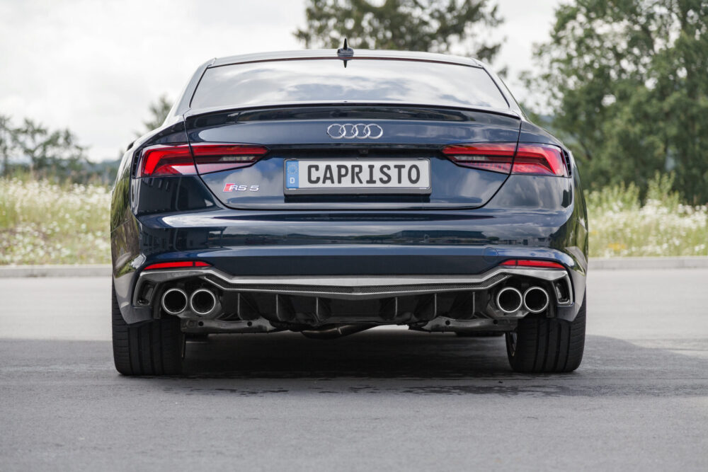 Capristo 2017-2019 Audi RS5 (F5/Sportback) Carbon Fiber Rear Diffuser - Image 5