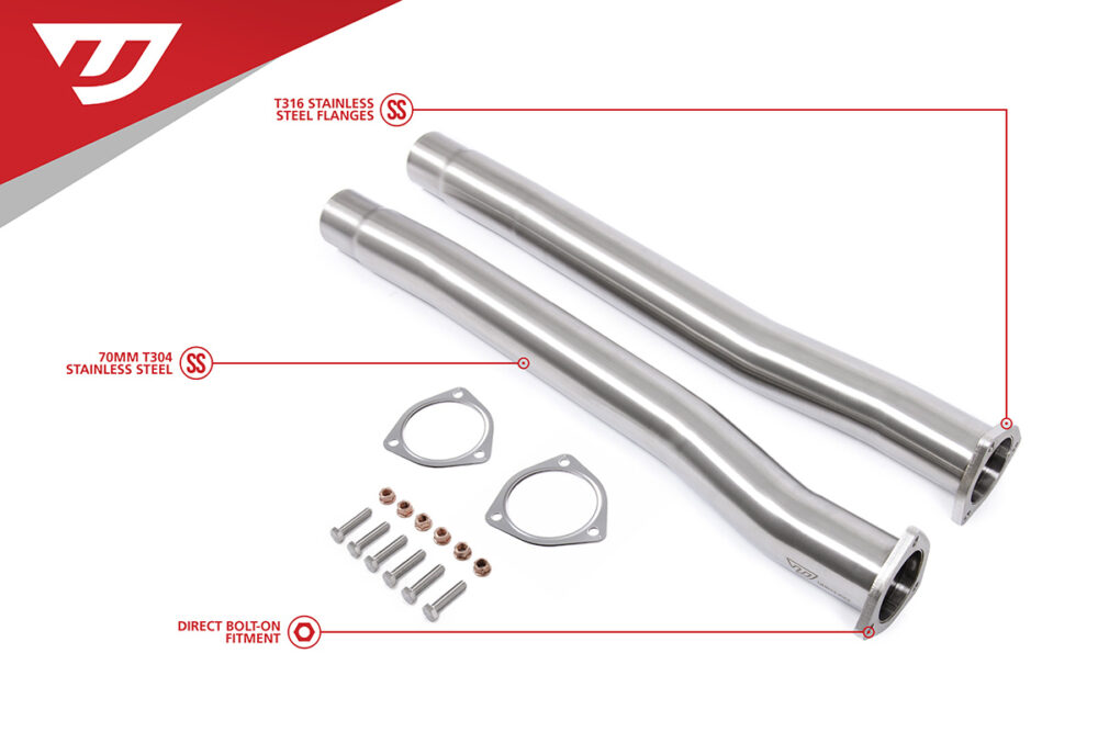 Unitronic Audi Midpipes for 8Y RS3 8V.2 RS3 and 8S TTRS - Image 2
