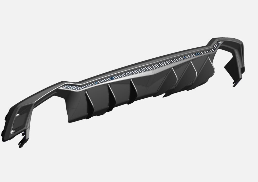 Capristo 2017-2019 Audi RS5 (F5/Sportback) Carbon Fiber Rear Diffuser - Image 3