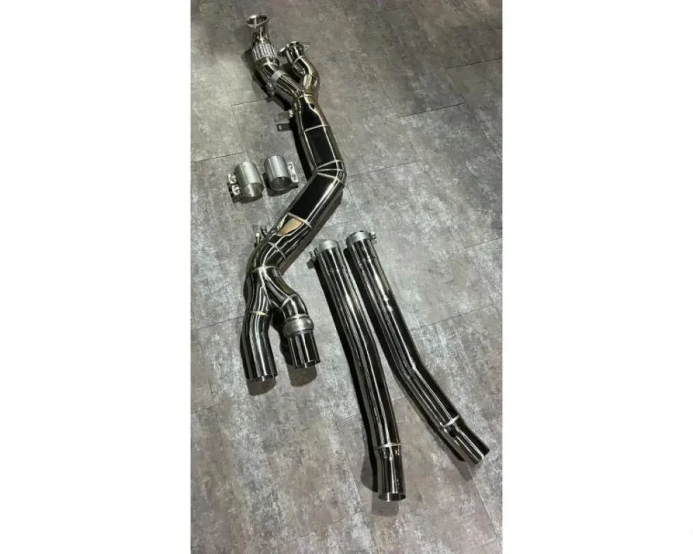 Fi 2021-2025 BMW G87 M2 Single Front-Mid Pipe (Retains OEM Muffler) Exhaust - Image 4