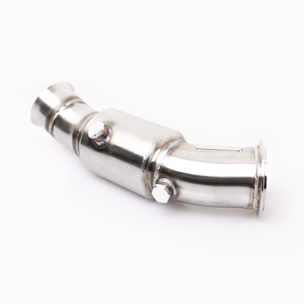 Alternative view of CTS Turbo 3.5″ High-Flow CAT BMW N55 (Pneumatic Wastegate)