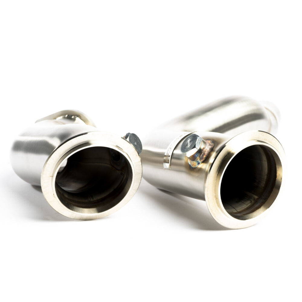 Alternative view of CTS Turbo 3″ Stainless Steel Downpipe BMW S55 F80 F82 F87 M3/M4/M2 Competition