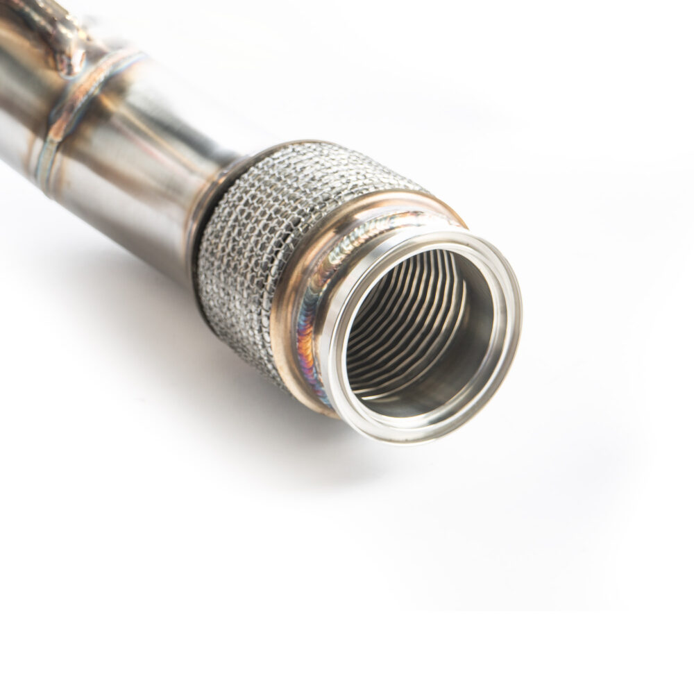 Alternative view of CTS Turbo BMW F90 M5/M5C & BMW G15/G16 M8/M8C Race Downpipe Set