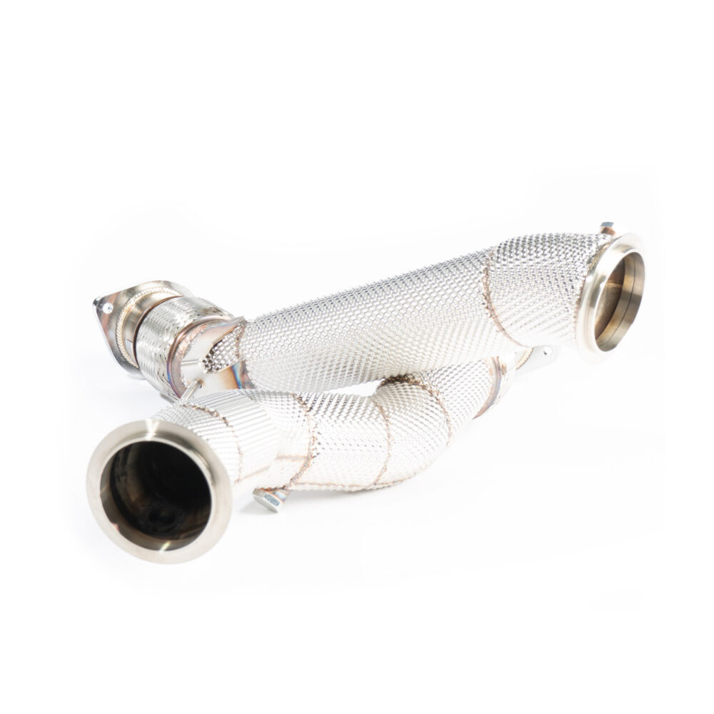 Alternative view of CTS Turbo BMW S58 F97/G01 X3M/X3MC & F98/G02 X4M/X4MC Downpipes