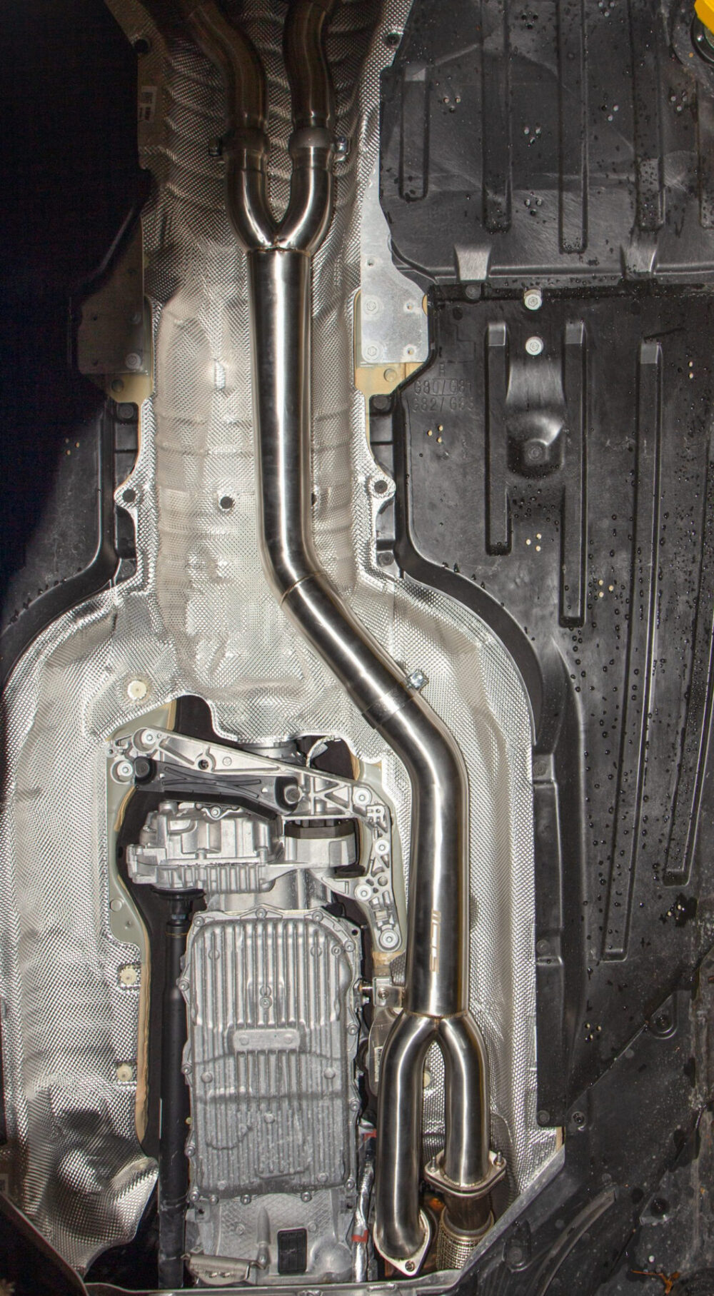 CTS Turbo BMW S58 G80 M3/G82/G83 M4 Single Mid Pipe with Brace - Image 4