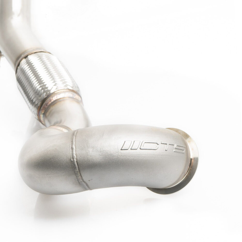 CTS Turbo MQB AWD Exhaust Downpipe (MK7/MK7.5 Golf AWD, Golf R, A3/S3/TT/TT-S Quattro) - Image 2