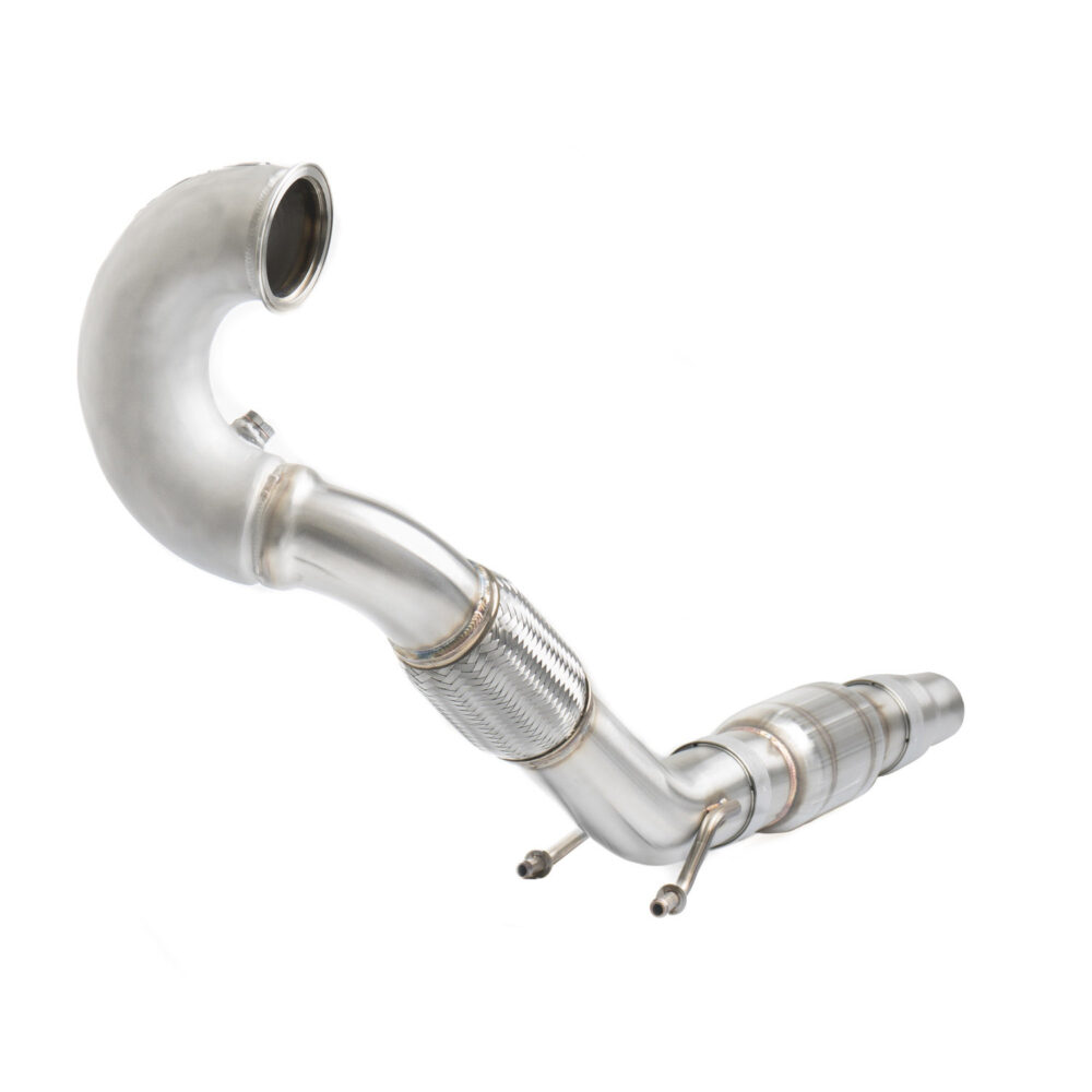 CTS Turbo MQB FWD Exhaust Downpipe with High Flow Cat (MK7/MK7.5 Golf, GTI, GLI, A3 FWD) - Image 4