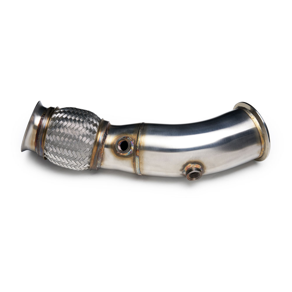 Alternative view of CTS Turbo Race 3.5″ Downpipe BMW N55 (Pneumatic Wastegate)