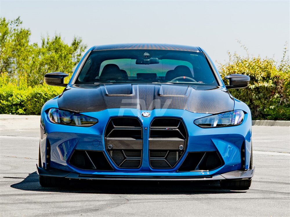 RW Carbon BMW G8X M3/M4 CS Style Carbon Fiber Front Lip - Image 4
