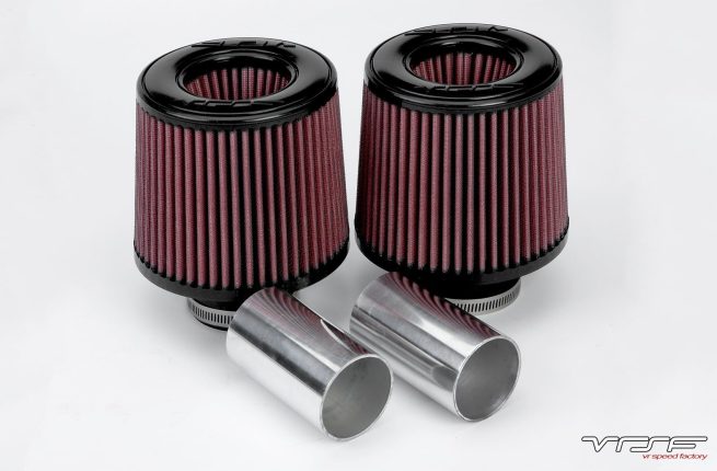Alternative view of VRSF OEM Location High Flow Silicone Inlet Intake Kit N54 07-10 BMW 135i, 335i, 535i, 1M & Z4