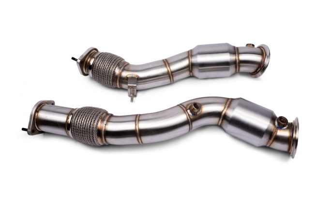 Alternative view of VRSF Racing Downpipes S58 2019 – 2022 BMW X3M & X4M F97 F98 – 10972010