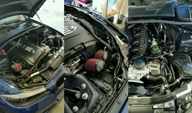 Alternative view of VRSF Relocated Silicone High Flow Inlet Intake Kit N54 07-10 BMW 135i/335i