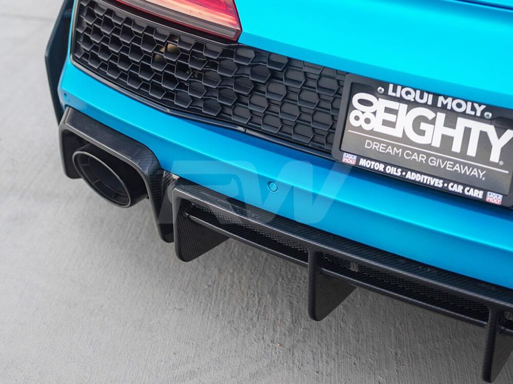 RW Carbon Audi R8 4S Facelift Carbon Fiber Rear Diffuser 2019+ - Image 6