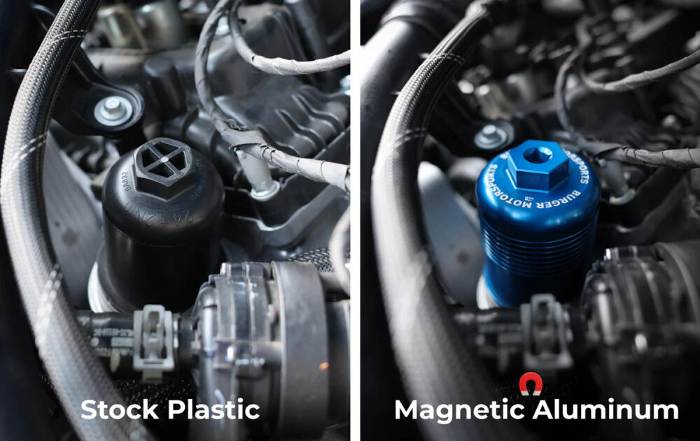 BMS Magnetic Billet Aluminum Oil Filter Cap for 2015-2020 Ford F150 2.7L V6 - Image 5