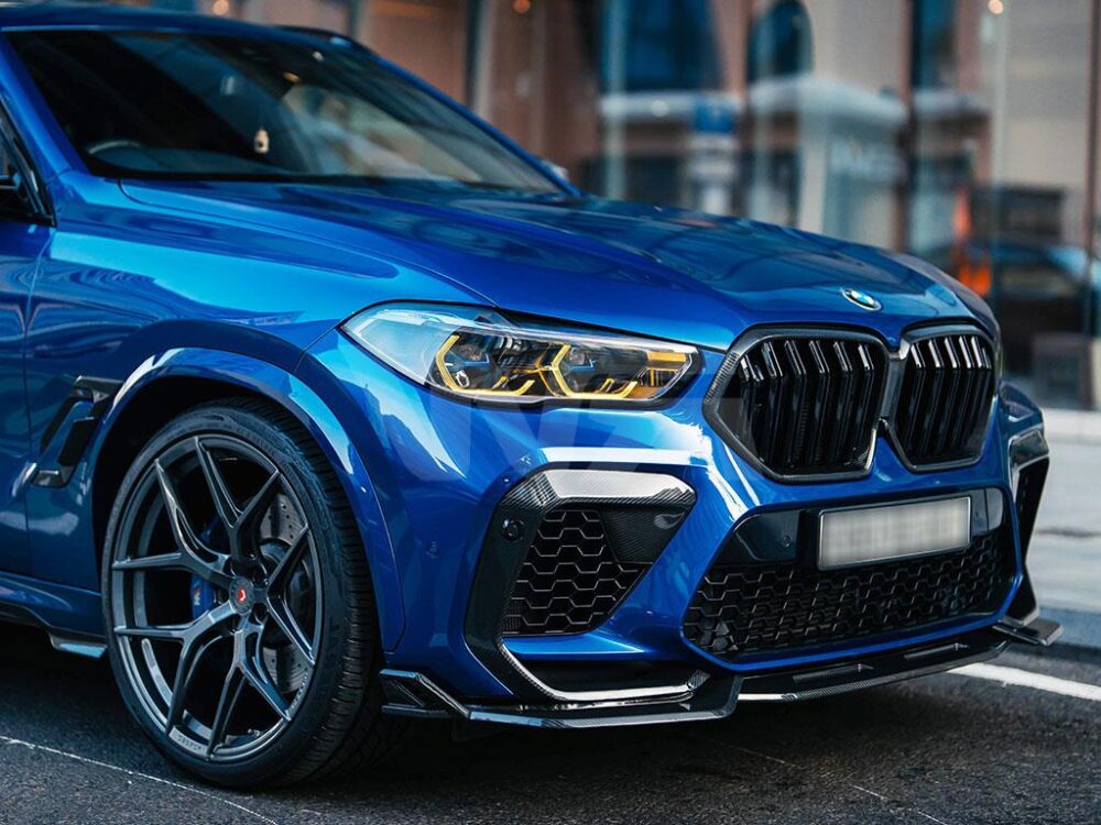 RW Carbon BMW F96 X6M Carbon Fiber DTM Front Lip - Image 2