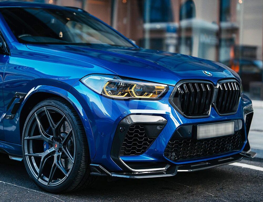 Alternative view of RW Carbon BMW F96 X6M Carbon Fiber DTM Front Lip