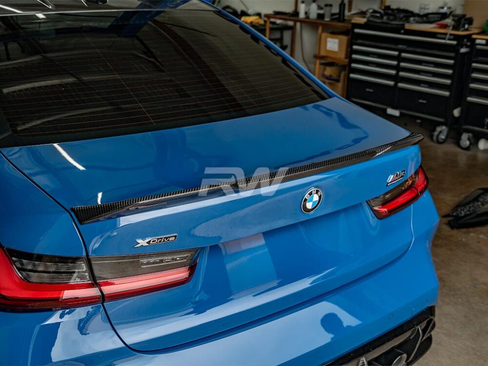 BMW G20/G80 DTM Carbon Fiber Trunk Spoiler - Image 3