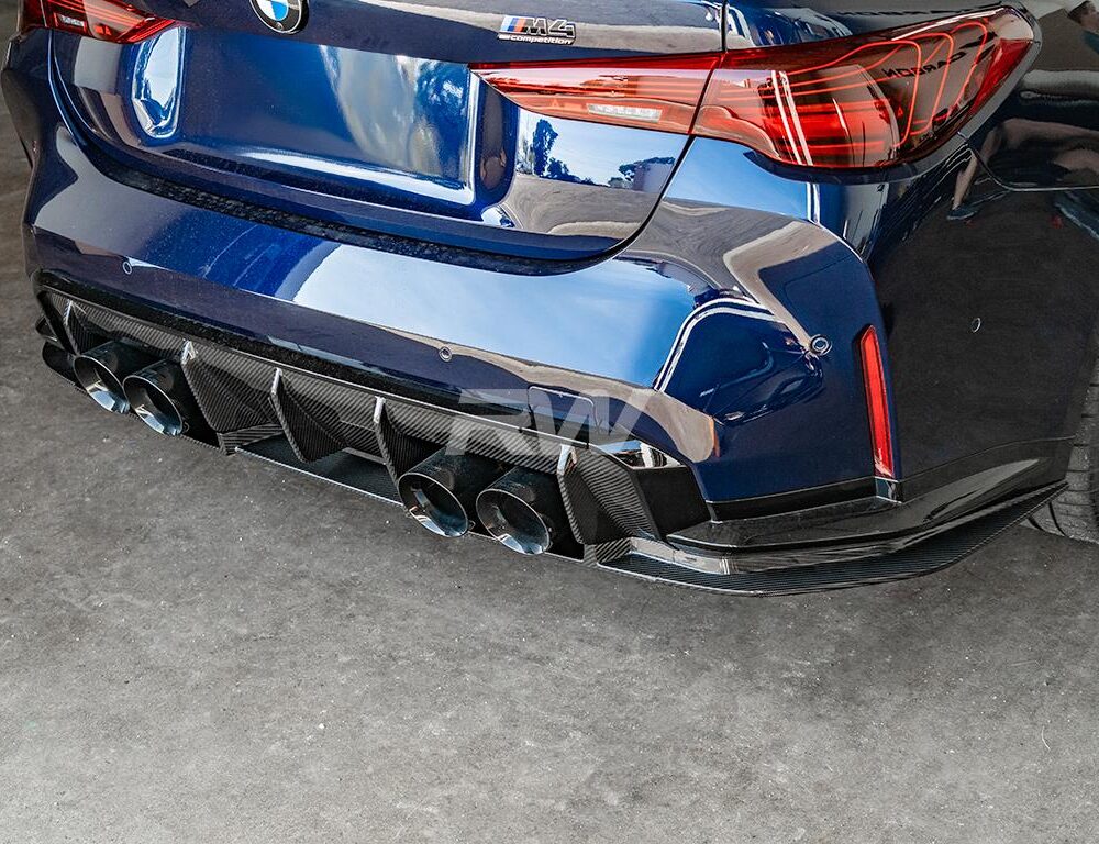 Alternative view of RW Carbon BMW G82 G83 M4 RWS Carbon Fiber Lower Diffuser
