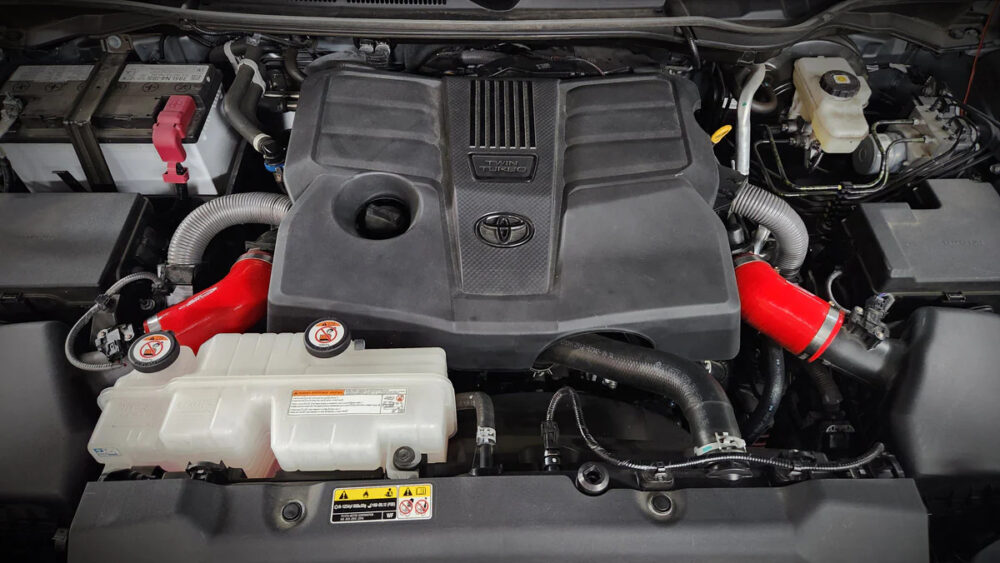 BMS Dual Silicone Intake Pipe Upgrade for 2022+ Toyota Tundra & 2023+ Toyota Sequoia 3.4L - Image 2