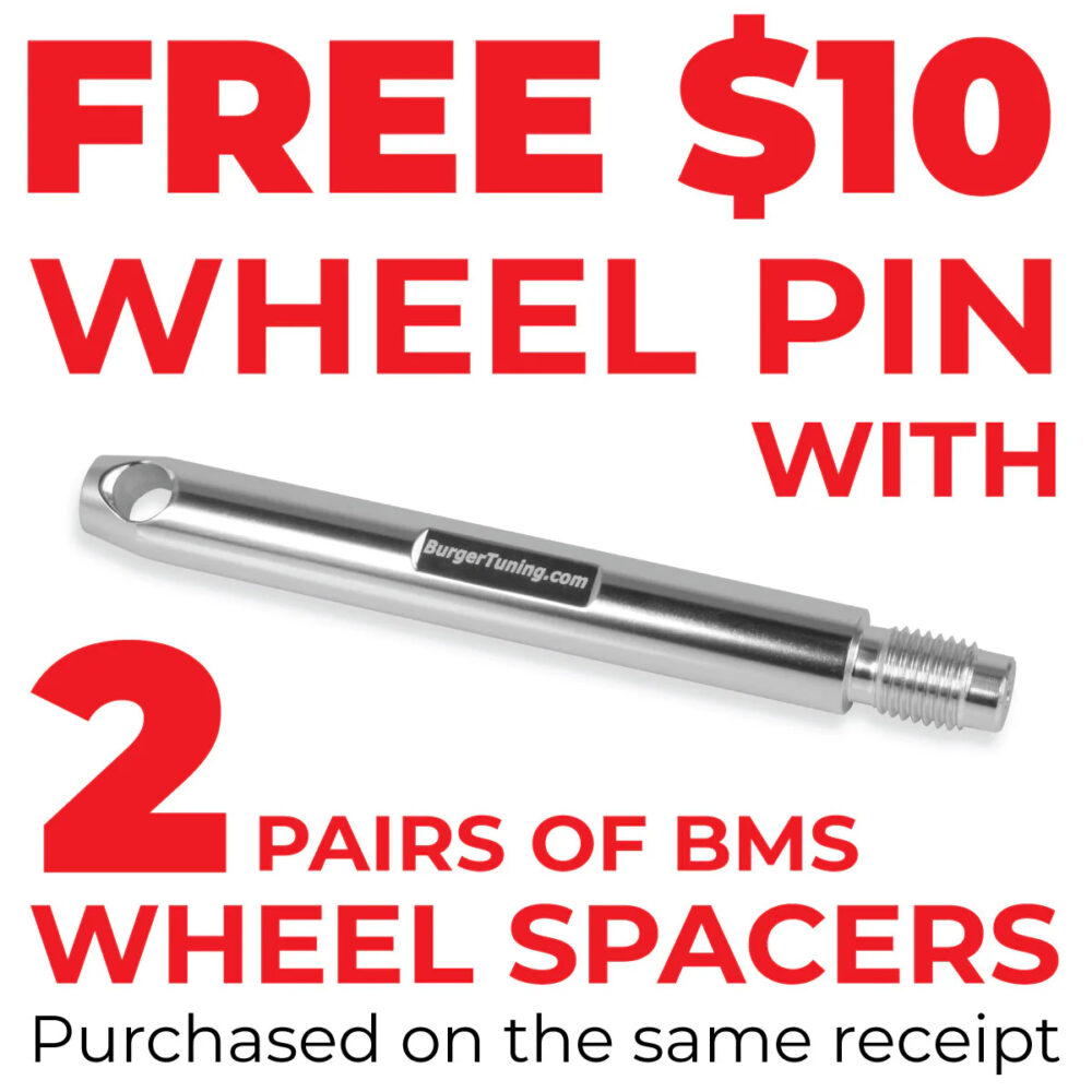 BMS Mini Cooper 18mm Wheel Spacer Kit by BMS w/8 Black Extended Wheel Bolts - Image 3